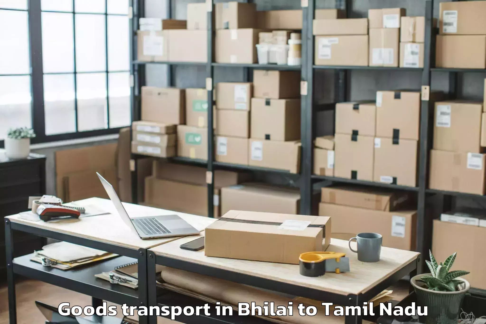 Book Bhilai to Vel Tech Rangarajan Dr Sagunth Goods Transport Online